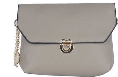 

Butterflies Women Casual Grey PU Sling Bag