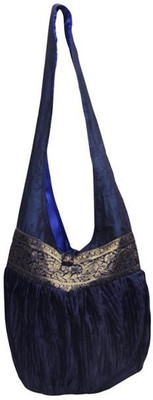 

Indha Craft Women Casual Blue Polyester Sling Bag