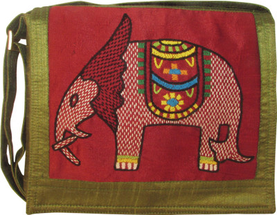 

Indha Craft Women Casual Green Polyester Sling Bag