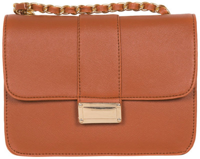 

ADISA Women Casual Tan PU Sling Bag
