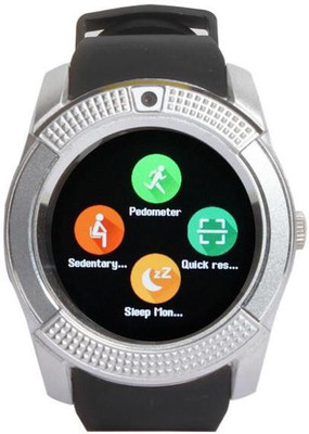 

vrom vrom Bluetooth GB8 Smart Watch-Silver Smartwatch(Silver Strap M)