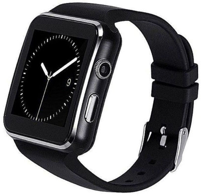 

ROCKSOME S6 Wireless Bluetooth SmartWatch Wrist Watch with Sim, Camera, TF Card Support - Black Black Smartwatch(Black Strap Regular)