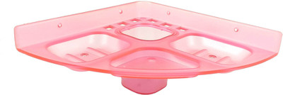 

DECZO 5 in 1 Unbreakable Pink Color Soap Holder, Toothpaste Holder With Tumbler(Pink)