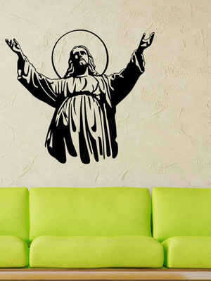ALLURE 64 cm Jesus Christ_2 Self Adhesive Sticker(Pack of 1)