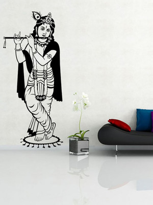 ALLURE 135 cm Lord Krishna Self Adhesive Sticker(Pack of 1)