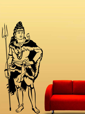 ALLURE 122 cm Lord Shiv Self Adhesive Sticker(Pack of 1)