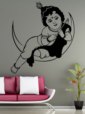 ALLURE 86 cm Adorable Krishna Self Adhesive Sticker(Pack of 1)