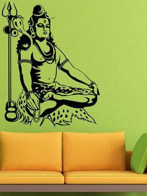 ALLURE 66 cm Mahadev Self Adhesive Sticker(Pack of 1)