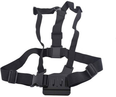 Pithadai GoPro Adjustable Chest Strap Mount Body Belt Harness for Action Cameras (Black) Strap(Black)