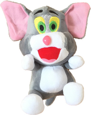 

CREATIVEVILLA CUTE GREY TOM STUFFED PLUSH SOFT TOY - 16 cm(Black)