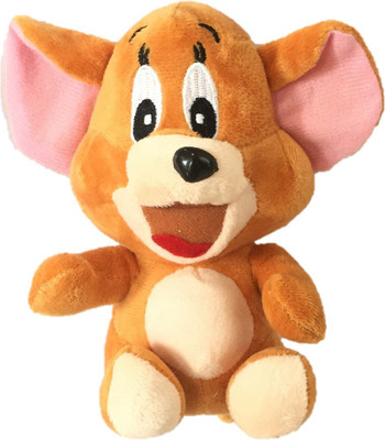 

CREATIVEVILLA CUTE BROWN JERRY STUFFED PLUSH SOFT TOY - 16 cm(Black)