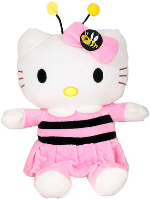 

CREATIVEVILLA CUTE PINK HELLO KITTY STUFFED PLUSH SOFT TOY - 45 cm(Black)