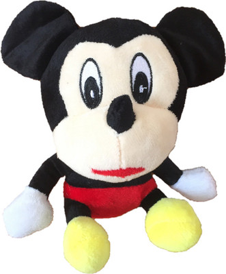 

CREATIVEVILLA CUTE MULTICOLOR MICKEY MOUSE STUFFED PLUSH SOFT TOY - 14 cm(Black)