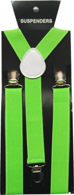 

Friendskart Y- Back Suspenders for Men(Green)