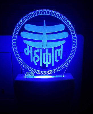 AJANTA Mahakal Code : 2077 3D Night Lamp(20 cm, Multicolor)