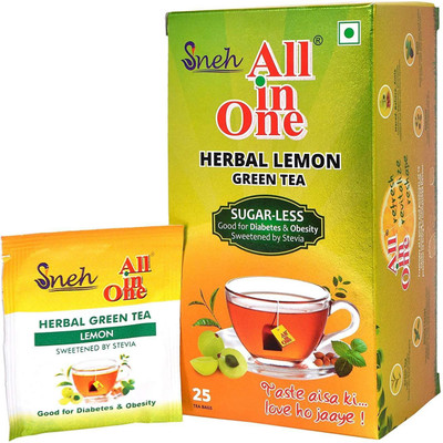 

All in one Sneh4 Lemon Green Tea Bags(25 Bags, Box)
