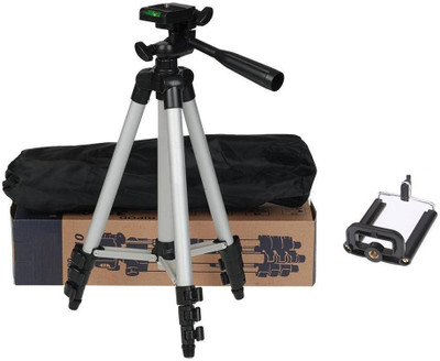 

casadomani Tripod-31 Tripod(Silver & Black, Supports Up to 1500 g)