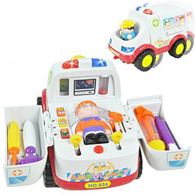 

Baybee Sound Toy Doctor Kit Ambulance Vehicle Set with Operation, Medical Tools, Lights, Music Play Set(MULTICLOR)