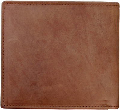 

WalletLee Men Brown Genuine Leather Wallet(8 Card Slots)