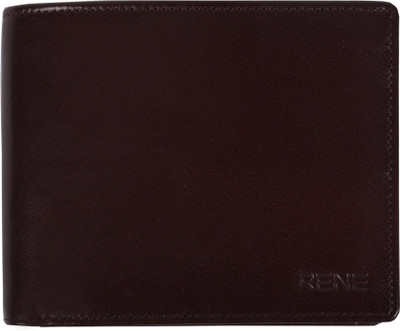 

Rene Men Casual Brown Genuine Leather Wallet(9 Card Slots)