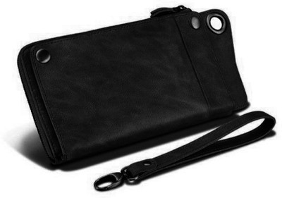 

Adam Zac Men Black Genuine Leather Wallet(16 Card Slots)