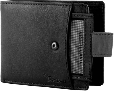 

Tamanna Men Black Genuine Leather Wallet(8 Card Slots)
