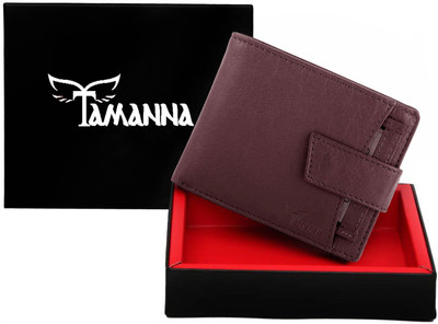 

Tamanna Men Brown Genuine Leather Wallet(8 Card Slots)