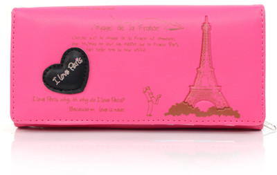 

b4bags Girls Pink Artificial Leather Wallet(5 Card Slots)