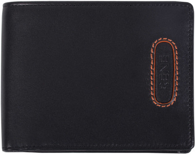 

Rene Men Casual Black Genuine Leather Wallet(10 Card Slots)