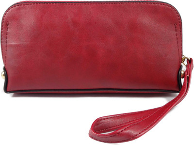 

SB Women Red Artificial Leather Wallet(3 Card Slots)