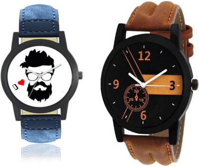 PMAX BEARD AND LEATHER BROWN NEW STYLISH FOR Watch - For Men
