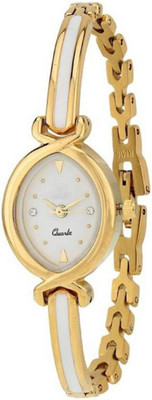 

goodfortune Bracelet Pattern Golden White Dial ~ JEWELLERY ~ Designer Watch For Women Watch - For Girls oval antic jewellery wear Watch - For Women