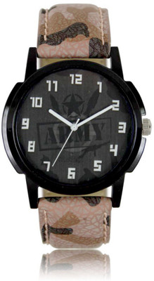 

Greenleaf Stylish Army Style 18 PU Lather Watch - For Men