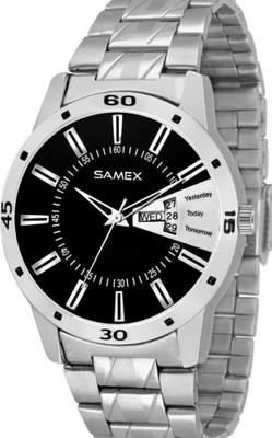 

SAMEX LATEST STYLISH BLACK TIME AND DATE SERIES CHRONOGRAPH BEST PRICE POPULAR COLOUR BIG DIAL FORMAL METAL BEST LATEST DISCOUNTED DEAL Watch - For Men