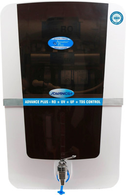 

Aquatec plus Advance plus 12 L RO + UV + UF + TDS Water Purifier(White , black)