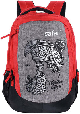 

Safari backpack RED 35 L Laptop Backpack(Red, Grey)