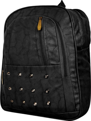 

Rajni Fashion PU Leather Backpack School Bag Student Backpack Traval bag 4L Backpack (Black) 4 L Backpack(Black)