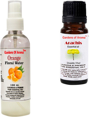 

Gardens Of Aroma Orange Floral Water And Arachis Essential Oil(110 ml)
