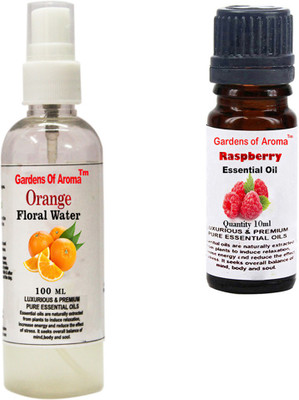

Gardens Of Aroma Orange Floral Water And Raspberry Essential Oil(110 ml)