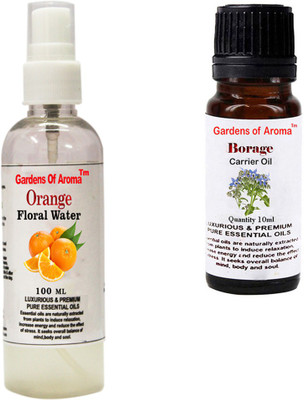 

Gardens Of Aroma Orange Floral Water And Borage Essential Oil(110 ml)