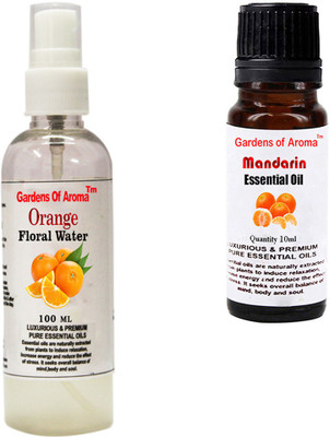 

Gardens Of Aroma Orange Floral Water And Mandarin Essential Oil(110 ml)