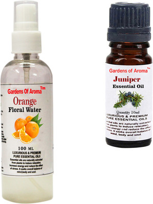 

Gardens Of Aroma Orange Floral Water And Juniper Essential Oil(110 ml)