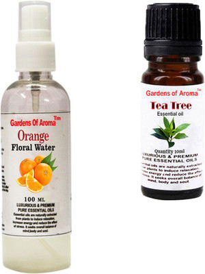

Gardens Of Aroma Orange Floral Water And Tea Tree Essential Oil(110 ml)