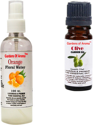 

Gardens Of Aroma Orange Floral Water And Olive Essential Oil(110 ml)