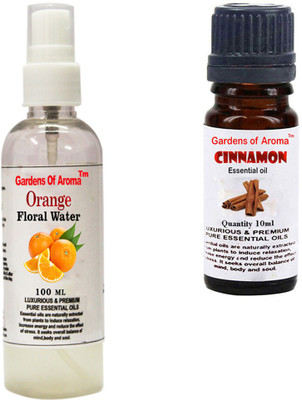 

Gardens Of Aroma Orange Floral Water And Cinnamon Essential Oil(110 ml)