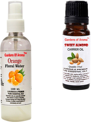 

Gardens Of Aroma Orange Floral Water And sweet Almond Essential Oil(110 ml)