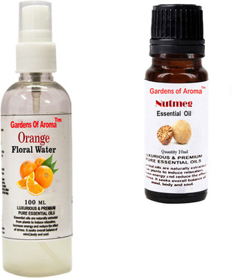 

Gardens Of Aroma Orange Floral Water And Nutmeg Essential Oil(110 ml)