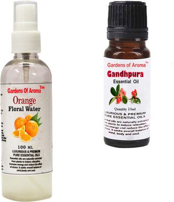 

Gardens Of Aroma Orange Floral Water And Gandhpura Essential Oil(110 ml)