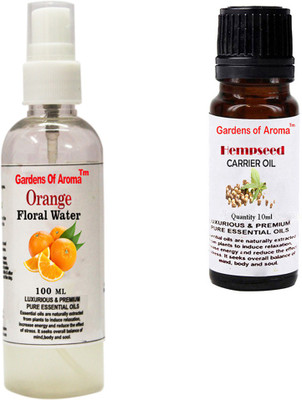 

Gardens Of Aroma Orange Floral Water And Hepmseed Essential Oil(110 ml)