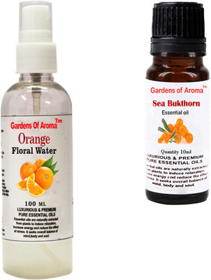 

Gardens Of Aroma Orange Floral Water And Seabukthorn Essential Oil(110 ml)